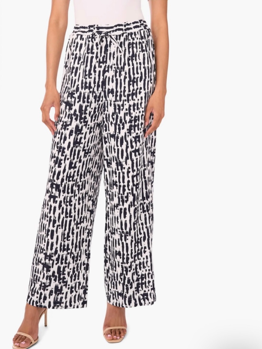 New Halogen Women's Wide Leg Poplin Pants Size Medium